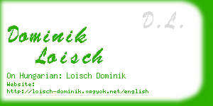 dominik loisch business card